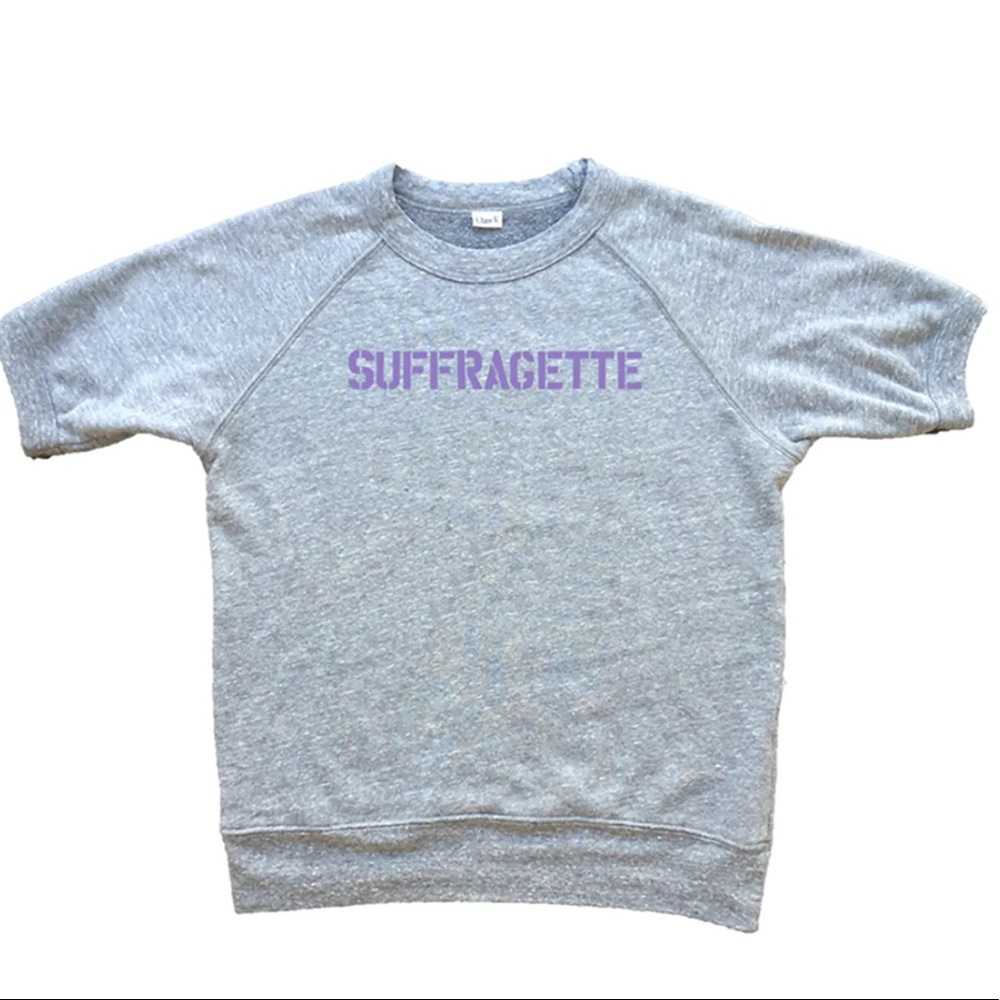 Clare V Suffragette Short-Sleeved Sweatshirt